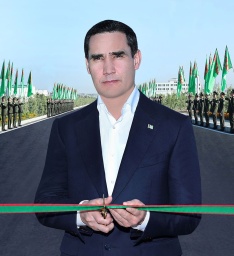 ​Президент Туркменистана принял участие в церемонии открытия комплекса новых зданий и объектов воинской части